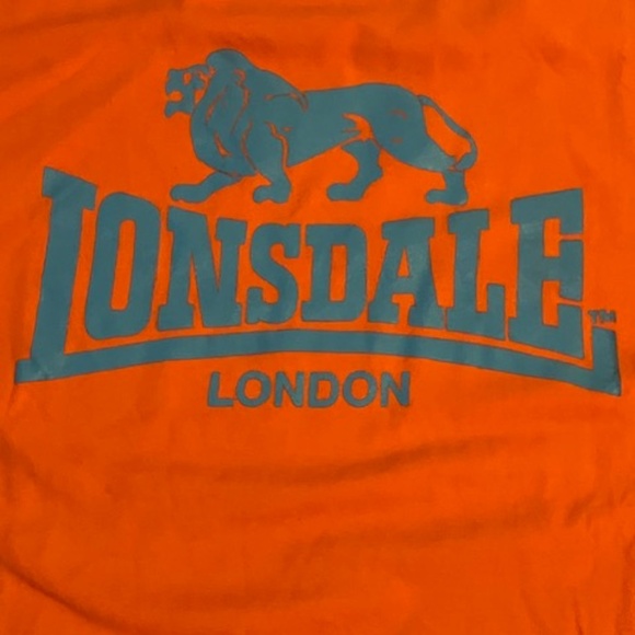 Lonsdale London Orange Blue T-shirt XL - Picture 2 of 4
